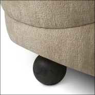 119823 - Luxurious armchair with walnut finish - Pacific Compagnie.