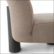 119822 - Contemporary gray lounge chair with sleek design - Pacific Compagnie.