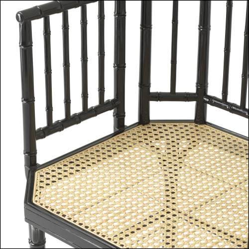 120582 | Fauteuil de luxe en bois d'acajou bordeaux - Pacific Compagnie.