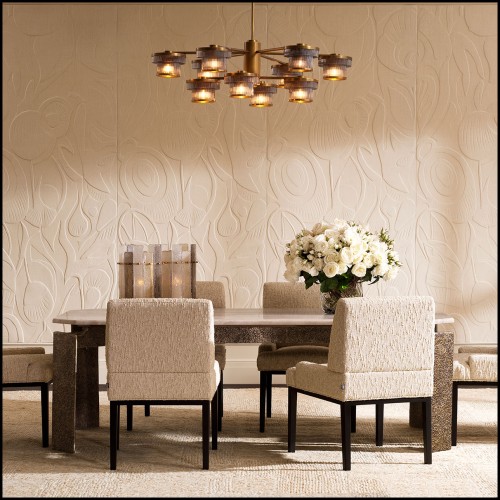 120169 - Pine wood chair with luxury design and natural finish - Pacific Compagnie.