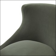 120869 - Chaise de luxe avec finition noire et matière en bois d'hévéa, 120869 - Pacific Compagnie.