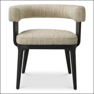 119714 - Elegant dining chair with black finish and exquisite oak veneer craftsmanship - Pacific Compagnie.
