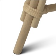 119833 | Chaise longue en rotin avec matière première naturelle - Pacific Compagnie.