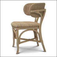 119833 - Handcrafted rotin chair with natural finish - Pacific Compagnie.