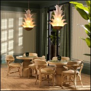 119833 - High-end natural material chair with intricate rotin details - Pacific Compagnie.