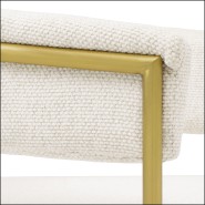120864 - Luxury chair with off-white finish - Pacific Compagnie.