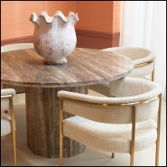 120864 - Chaise de luxe design avec couleur off-white élégante - Pacific Compagnie.