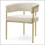 120864 - Luxurious off-white chair for upscale interiors - Pacific Compagnie.