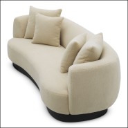 120625 - Luxury cream sofa with wooden frame - Pacific Compagnie.