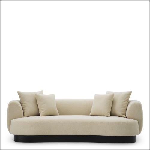 120625 - Eichholtz cream sofa with plywood construction - Pacific Compagnie.