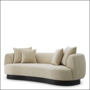 120625 - Luxurious cream-colored sofa with elegant contours - Pacific Compagnie.