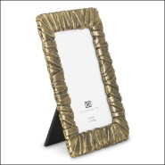 120109 - Aluminium decor item with laiton vieilli finish, small size - Pacific Compagnie.