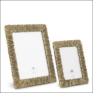 120109 - Luxury aluminium decor, 25 cm long, with vintage brass finish - Pacific Compagnie.