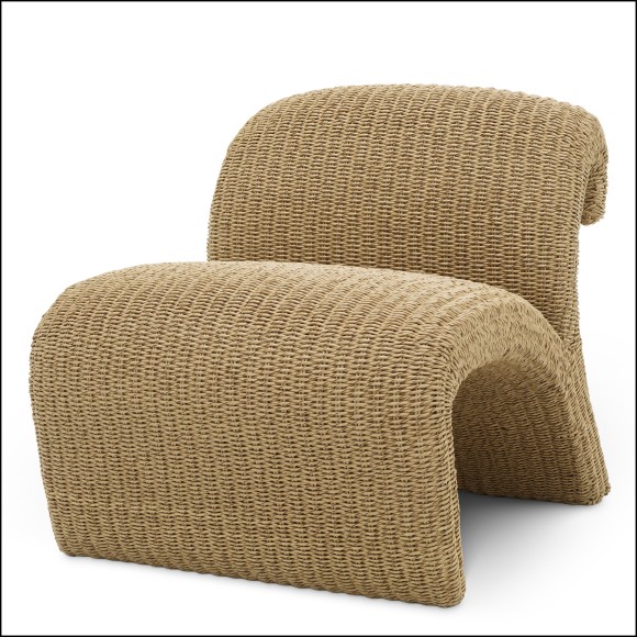 119108 - Luxury aluminium chair with natural finish, modern design - Pacific Compagnie.