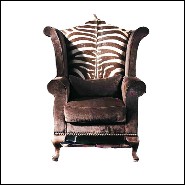 Fauteuil 39 - Montgomery Country - Luxury armchair with cushioned upholstery - Pacific Compagnie.