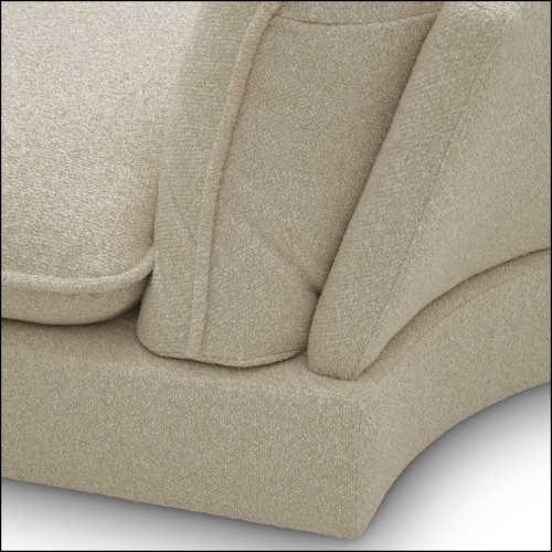 120068 - Luxury sofa in Daley Sand color, made of contre-plaqué - Pacific Compagnie.