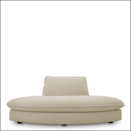 120068 | Canapé de luxe Eichholtz en Daley Sand avec dimensions 140x140x74 - Pacific Compagnie.