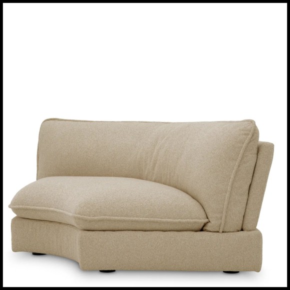 120067 - Elegant lounge sofa with contre-plaqué construction and Daley Sand upholstery - Pacific Compagnie.