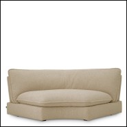 120067 - Luxury sofa in Daley Sand color, made of contre-plaqué - Pacific Compagnie.