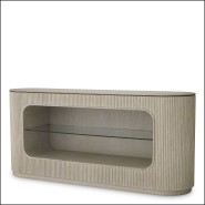 120889 - Commode with oak placage and 130x45x212 cm dimensions - Pacific Compagnie.