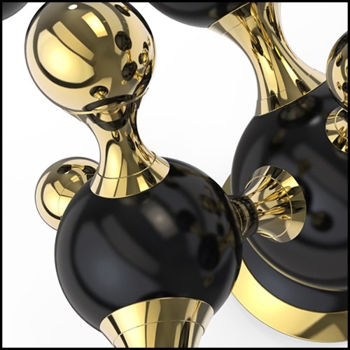 Lampe 151 - Black Pearl - Acier poli - Pacific Compagnie.