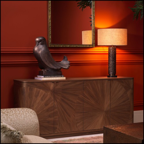 119825 - Modern commode with walnut veneer and minimalist style - Pacific Compagnie.