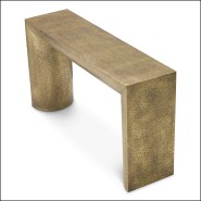 119319 - Eichholtz console with dimensions 140 x 40 x 76 cm in laiton vieilli - Pacific Compagnie.