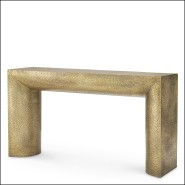 119319 | Console de hall en laiton vieilli 140x40 cm - Pacific Compagnie.
