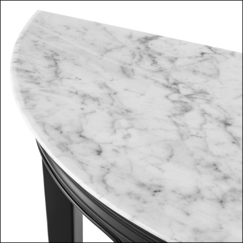 119794 - Marble console table in white, 82.5 cm wide - Pacific Compagnie.