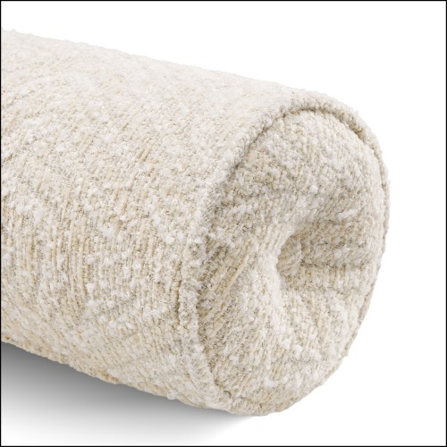 120819 - Plush luxury cushion, 17cm diameter, 58cm pile, luxurious fabric feel - Pacific Compagnie.