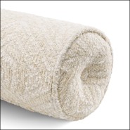 120819 - Plush luxury cushion, 17cm diameter, 58cm pile, luxurious fabric feel - Pacific Compagnie.