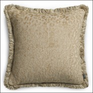 120659 - Luxury home decor, beige Eichholtz cushion with 60x40 cm dimensions - Pacific Compagnie.