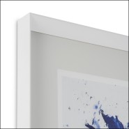 121105 - Elegant white frame, glass front, 84 cm tall, modern home decor - Pacific Compagnie.