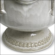 120382 - Grey ceramic cache-pot, 50cm diameter - Pacific Compagnie.