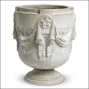 120382 - Eichholtz grey grès vase, 50cm diameter - Pacific Compagnie.