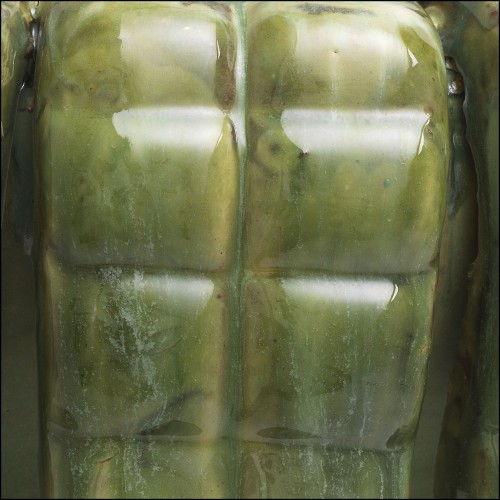 120379 | 120379 - Green planter in ceramic material - Pacific Compagnie.