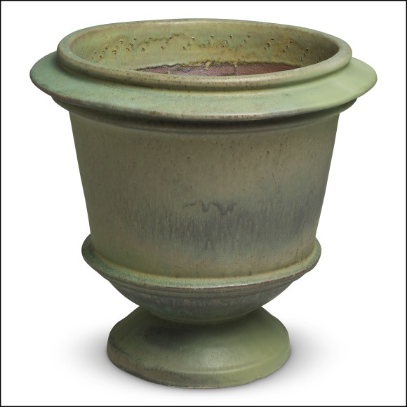 120376 | Cache - pot en grès de couleur verte, design Eichholtz, référence 120376 - Pacific Compagnie.