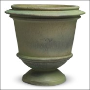 120376 - Verte colored cache-pot with 57.5 diameter  - Pacific Compagnie.