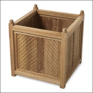 119378 - Eichholtz natural wood cache-pot 60x60x60cm - Pacific Compagnie.
