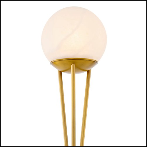 120280 - Elegant interior lamp with aged brass finish - Pacific Compagnie.