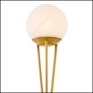 120280 - Elegant interior lamp with aged brass finish - Pacific Compagnie.