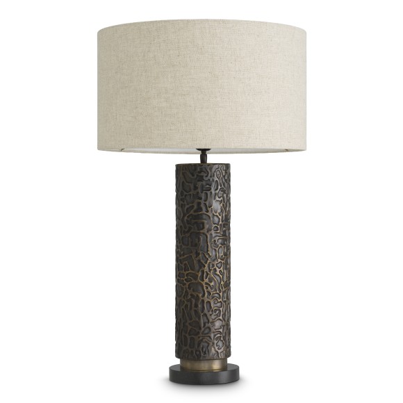 120456 - Bronze granite indoor lighting fixture - Pacific Compagnie.