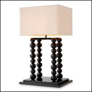 120901 - Tall black wooden luminaire 120901 for indoor use - Pacific Compagnie.