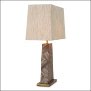 120143 - Indoor bronze lamp with laiton material - Pacific Compagnie.