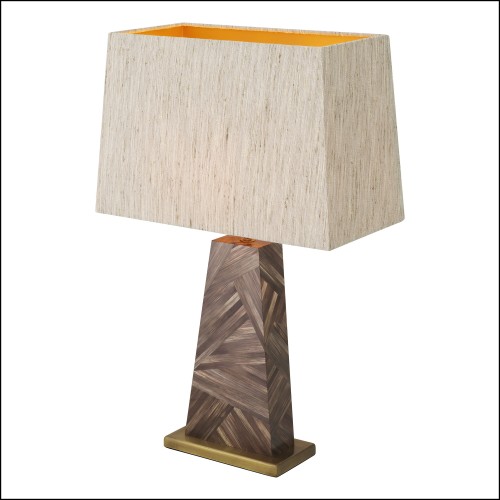 120143 - Laiton-made interior luminaire with warm brown color - Pacific Compagnie.