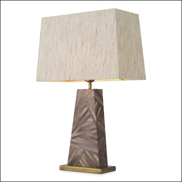 120143 - Classic brown laiton interior lighting for home decor - Pacific Compagnie.