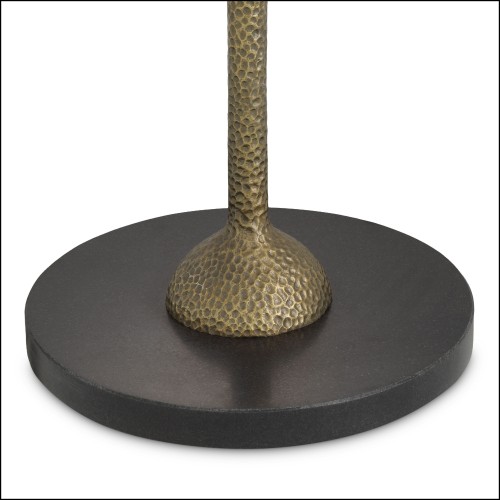 120089 - Gold-toned indoor lamp with marble base - Pacific Compagnie.