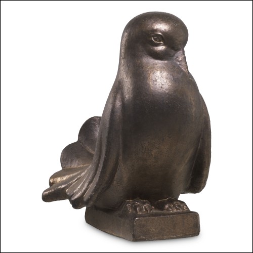 120377 - Exclusive grès 120377 sculpture in bronze finish - Pacific Compagnie.