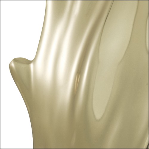 120102 - High-end decorative aluminium item with gold tone - Pacific Compagnie.