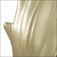 120102 - Aluminium or, objet décoratif de luxe, 36 cm haut - Pacific Compagnie.